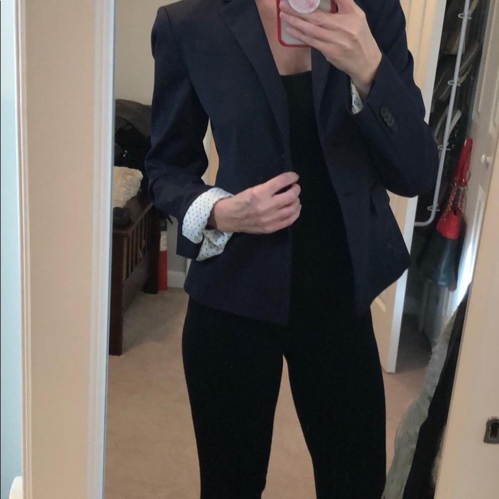 Ann Taylor navy blue blazer